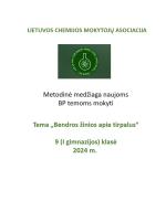 Lietuvos chemijos mokytojų asociacijos metodinė medžiaga tema „Bendros žinios apie tirpalus“