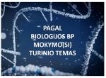 Biologijos bendrosios programos įgyvendinimo rekomendacijos (7–10 (II gimnazijos) klasės) pagal mokymo(si) turinio temas