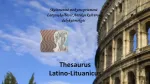 „Thesaurus Latino-Lituanicus“