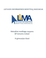 Lietuvos informatikos mokytojų asociacijos metodinė medžiaga (III gimnazijos klasė), naujoms BP temoms mokyti. Tema „Kompiuterių tinklai“