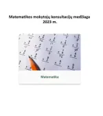 Matematikos mokytojų konsultacijų medžiaga (2023 m.)