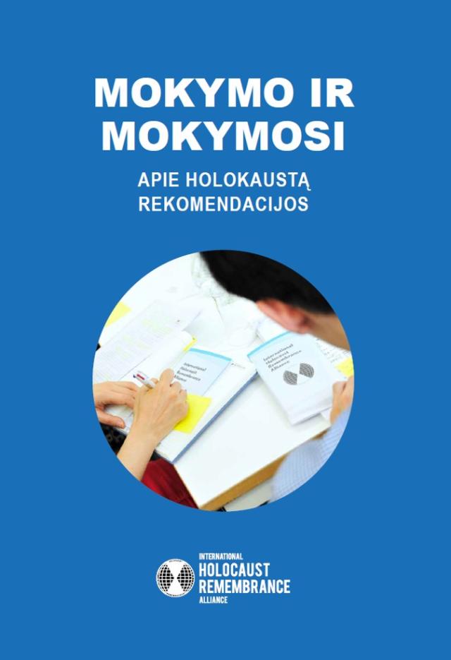 Mokymo ir mokymosi apie Holokaustą rekomendacijos - metodinės medžiagos viršelis