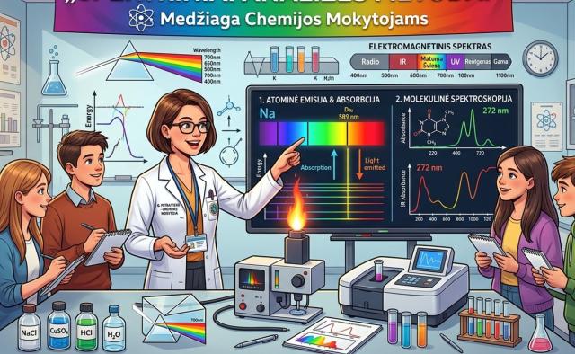 Konsultacijos „Spektriniai analizės metodai“ medžiaga chemijos mokytojams