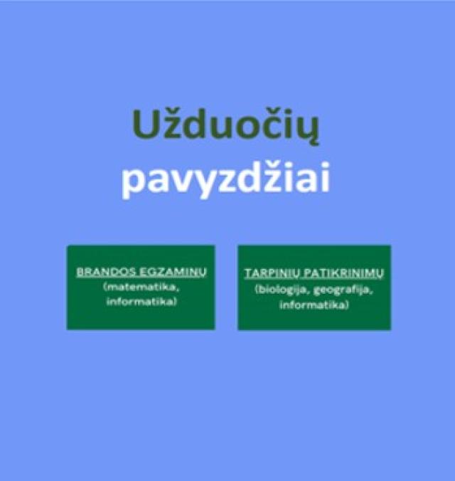 2023 m. Informatikos brandos egzamino užduoties pavyzdys, pradinių duomenų failas ir užduoties pavyzdžiovertinimo instrukcija - metodinės medžiagos viršelis