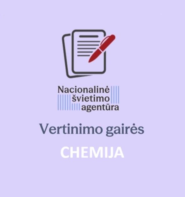 2025 m. Chemijos vertinimo gairės (projektas) - metodinės medžiagos viršelis