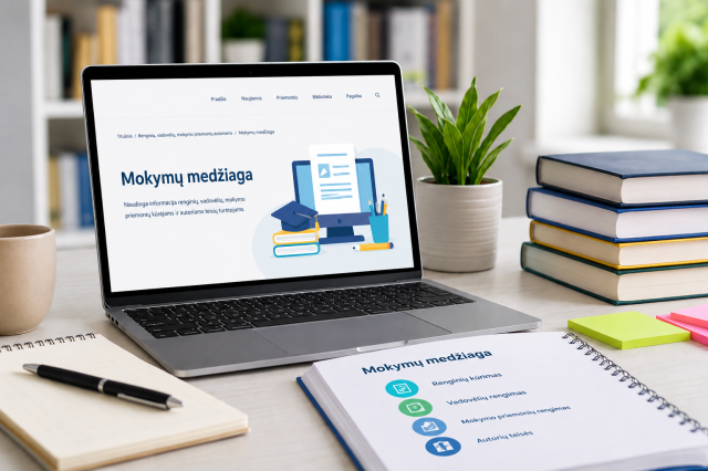 Mokymų medžiaga - straipsnio nuotrauka