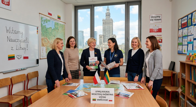 Metodinė medžiaga ir įžvalgos iš pažintinio vizito Varšuvoje