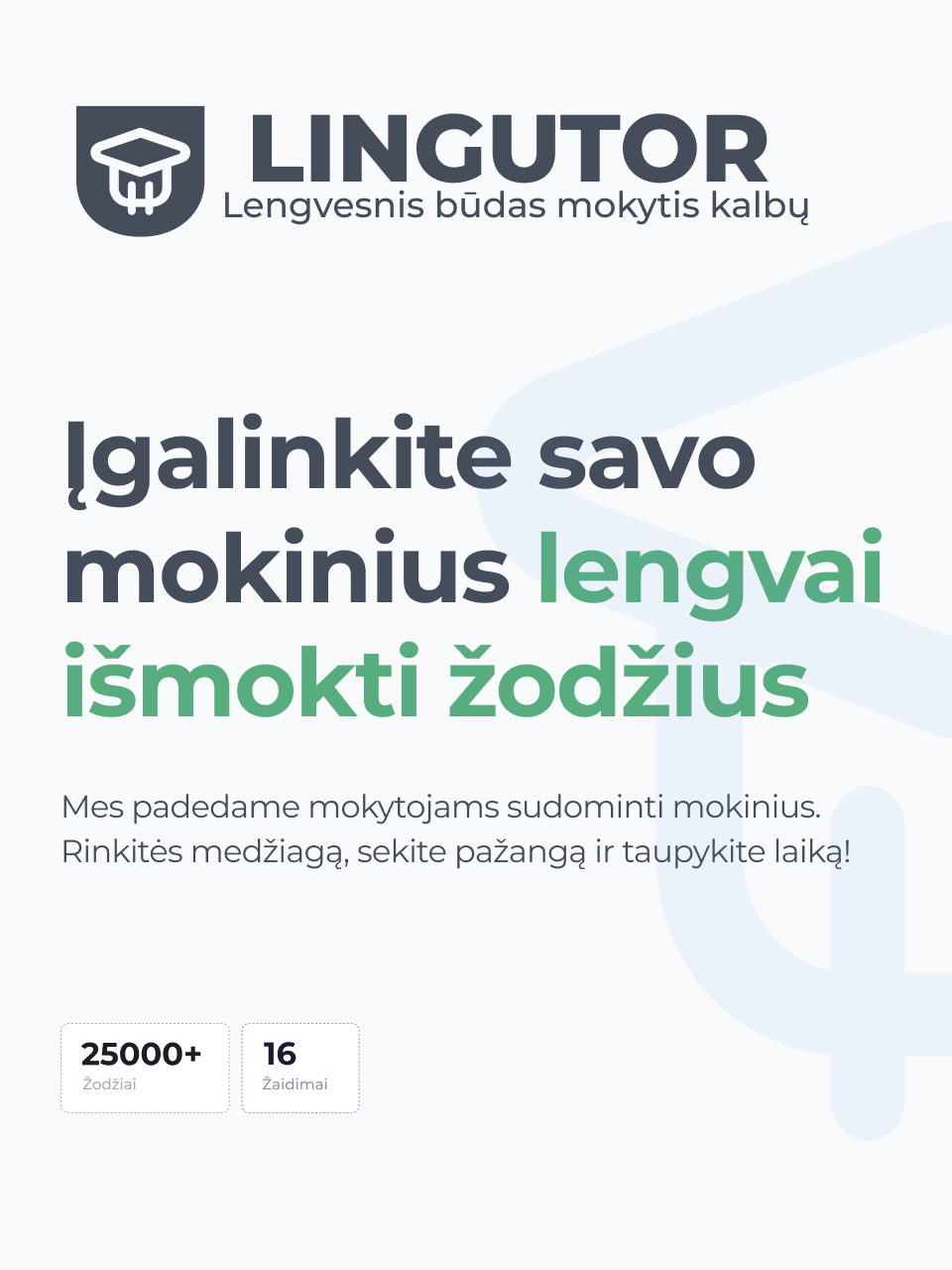 Švietimo portale paskelbta informacija apie kalbų mokymo platformą