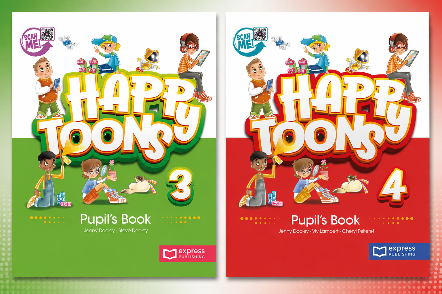 Vadovėlių duomenų bazė papildyta dar dviem „Happy Toons“ serijos vadovėliais